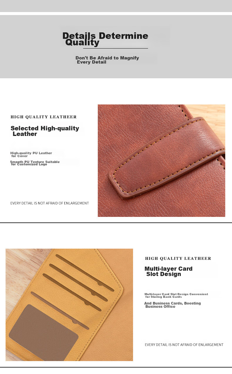 Faramon Loose-Leaf Notebook Stationery, A6 Business Office Notepad, Small Loose-Leaf Notebook, Portable Leather Journal, A6-Brow 3