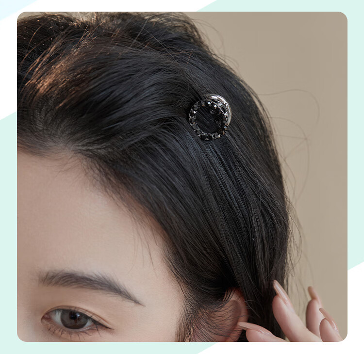 CHIMERA Korean-Style Small Hair Claw, Hair Accessory, Hollow Rhinestone Hair Clip, Bangs Side Clip, Hair Claw, Birthday Gift for Wome 7