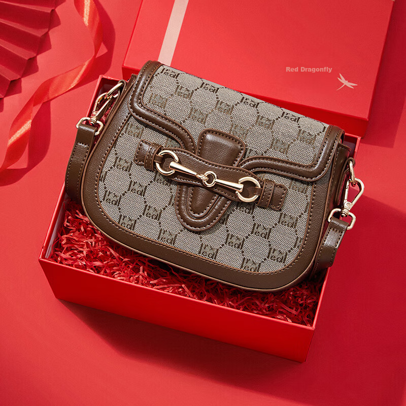 RED DRAGONFLY 2026 New Women's Handbag Crossbody Shoulder Bag Square Bag Gift Box Set for Girlfriend Or Mother's Birthday Present