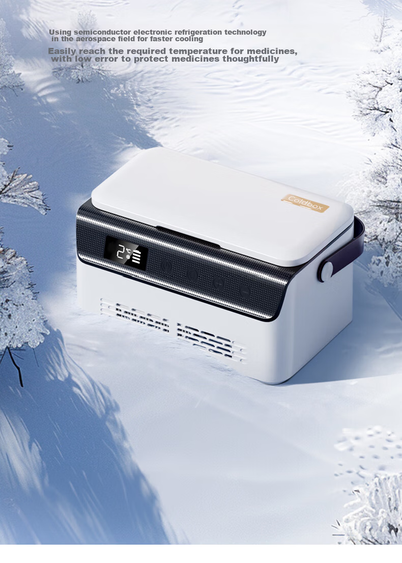 MENGXUAN Insulin Refrigerator Box, Portable Mini Fridge, Rechargeable Personal Cooling, Interferon Growth Hormone Outdoor Cooler 16