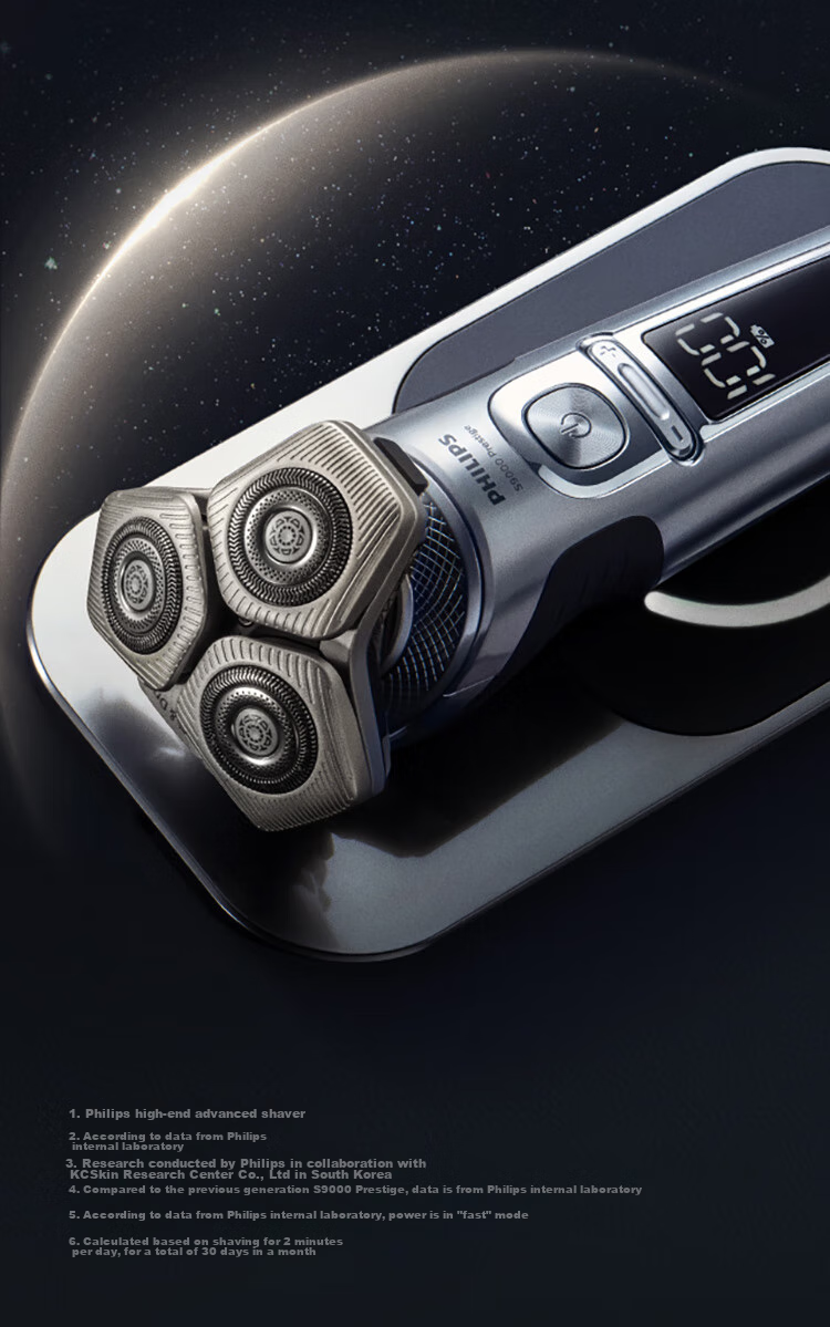 PHILIPS [Mid-Autumn Festival Gift] Self-Operated Electric Shaver, Rotating Guard 9 Series Luxury Edition, SkinIQ Smart Razor, Birthday Gift for Men And Fathers, [Whole Machine Imported from The Netherlands] 12