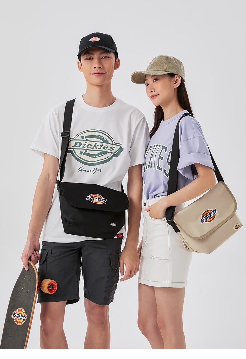 Dickies Crossbody Bag Unisex DK Commuter Messenger Bag Large Capacity Casual Shoulder Bag Multifunctional Student Canvas Bag 16