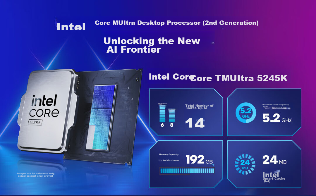 Intel Core Ultra 5 Processor 245K CPU Boxed Desktop 14 Cores 14 Threads Turbo up to 5.2GHz Play Triangle Action Smoothly 1