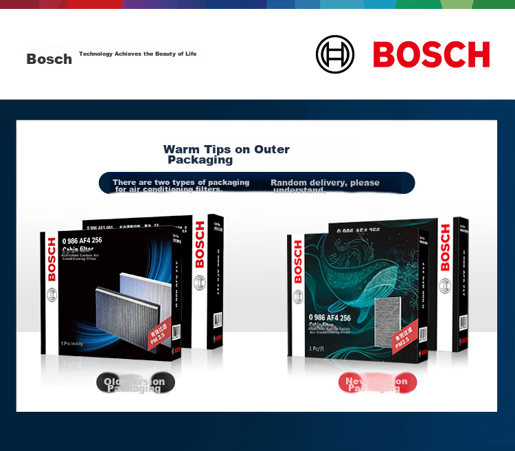 BOSCH Activated Carbon Air Conditioning Filter Car Filter 4256 for Buick GL8/GL8 Luzun/GL8 Land Cruiser And Other Luxury Vehicles 1