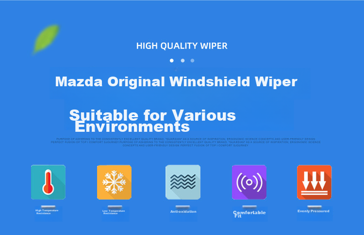 Aoye Windshield Wipers for Mazda CX3 (2017-2020)/Mazda 6 (2007-2015), Frameless Wiper Blades, Front Windshield Wipers, 1 Pair, 22+18 Inches 5