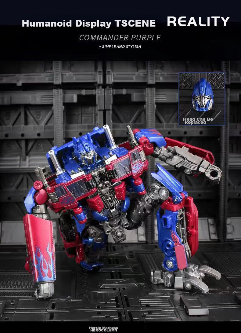 MAILE KID Optimus Prime Transforming Toy, Transformers Alloy Car Robot, Gift for 10-Year Boys, Children's Birthday, Spring Festival And New Year Present 5