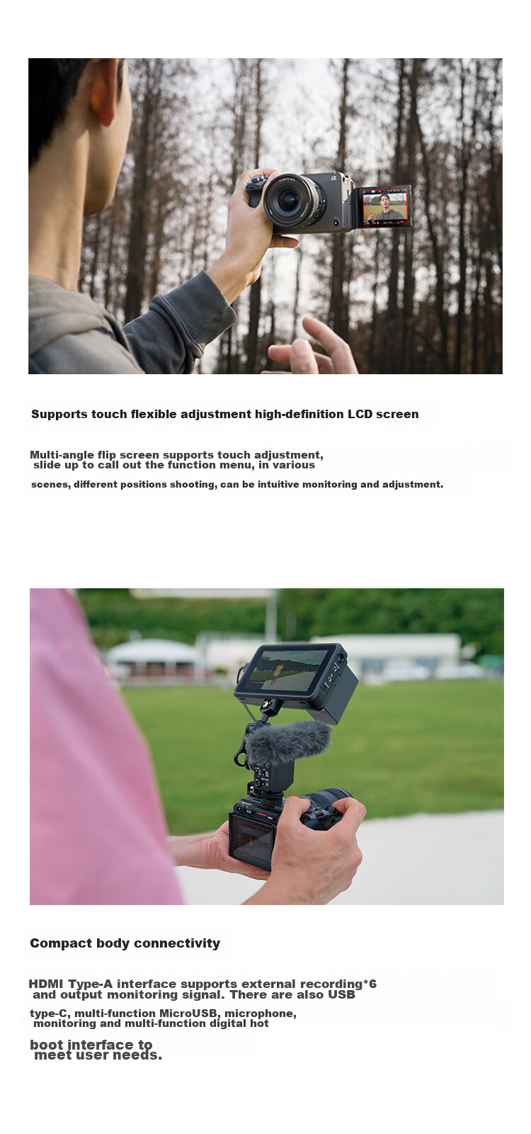 SONY ILME-FX30 Professional Cinema Camera, Handheld Grip Kit 15