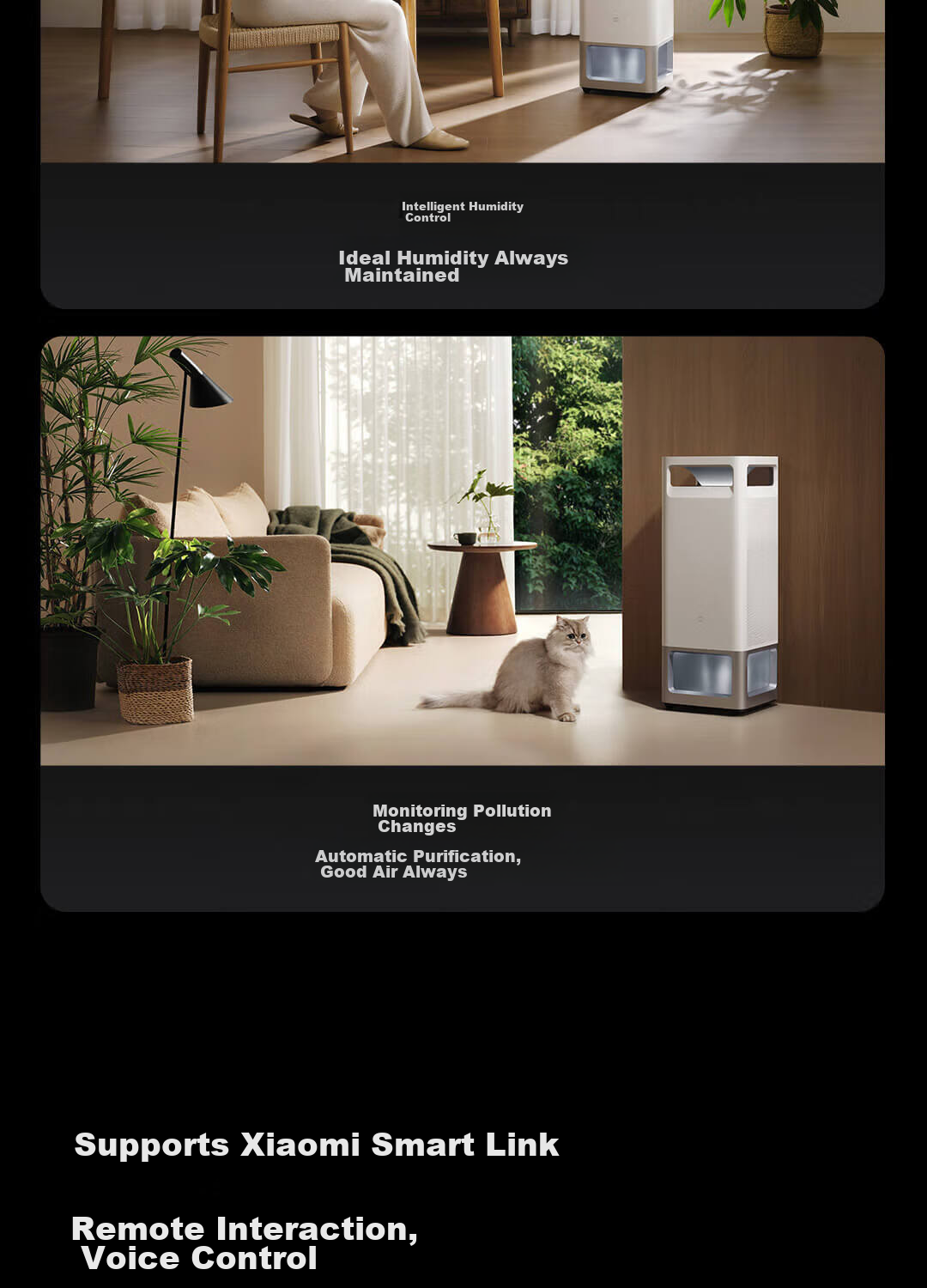 Mijia Xiaomi Baby-Friendly All-In Humidifier And Air Purifier 3Max, Antibacterial And Allergen Removal, Large Capacity Home Bedroom Humidifier Air Purifier Gift for Women's Moisturizing 17