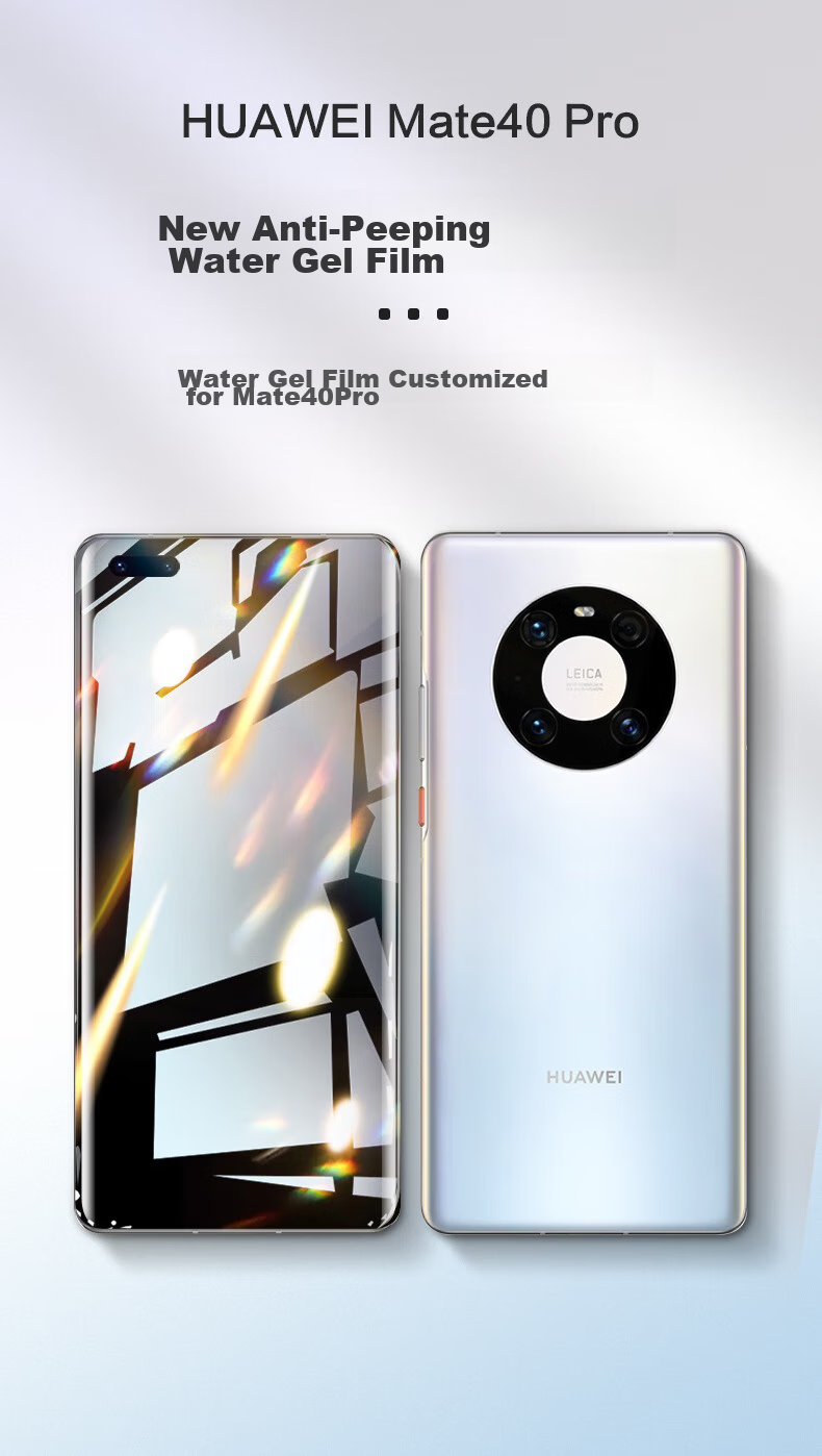 Smorss Privacy Screen Protector for Huawei Mate X5/X3 Collector's Edition, Hydrogel Film for Outer Screen Protection, Full Coverage Anti-Scratch HD Anti-Fingerprint 1