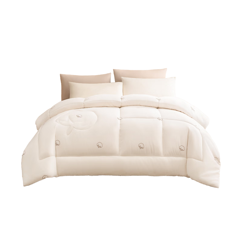 JD Original [100% Cotton] Xinjiang Cotton Comforter Duvet for All Seasons, Pure Cotton Printed Winter Thick Quilt 2x2.3m