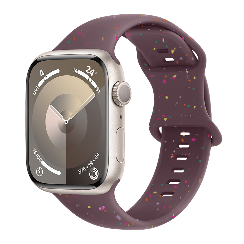 Binghong Compatible with Apple Watch Bands S12, S11 Ultra 4, 3 SE 3, IWatch S10 Band S9/8/7/SE/Ultra 2, Sports Silicone Strap for Women And Me