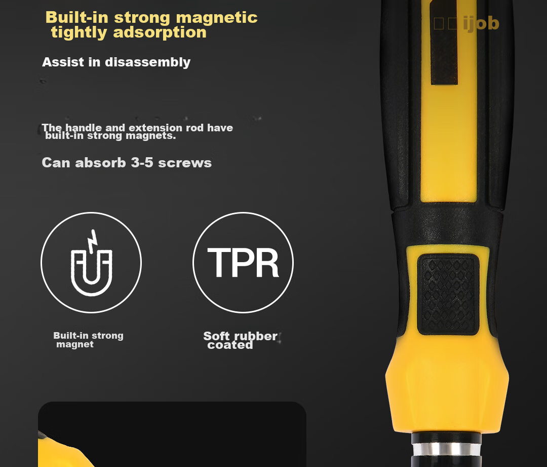 Deli Multifunctional Precision Repair Electronic Screwdriver Set, 65 Pieces, Mobile Phone Repair Screwdriver Kit 15