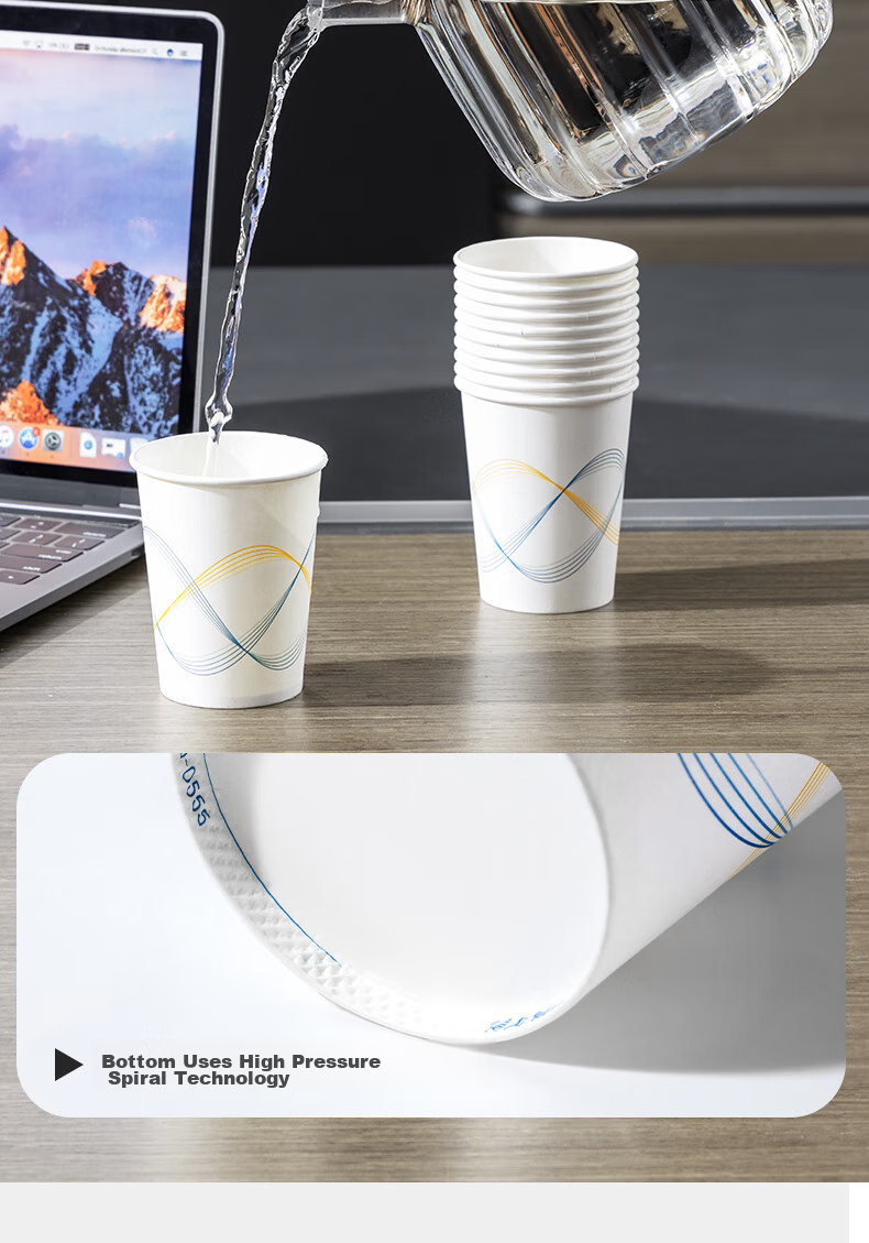 Deli [Lowest Price Online] Disposable Paper Cups, 100 Thick Cups for Office And Home Use, Business Insulated Beverage Water Cups 9