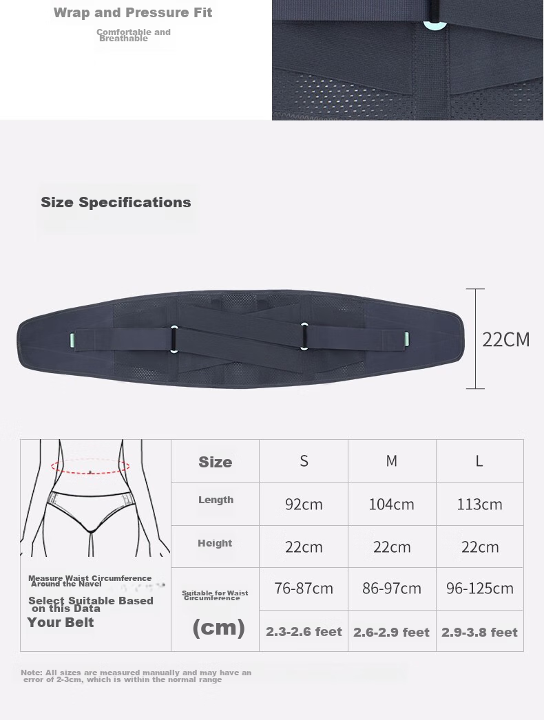 AIRPOP Back Support Belt for Herniated Disc, Lumbar Muscle Strain, And Lumbar Disc Protrusion - Summer Medical Lumbar Brace for Prolonged Sitting 11