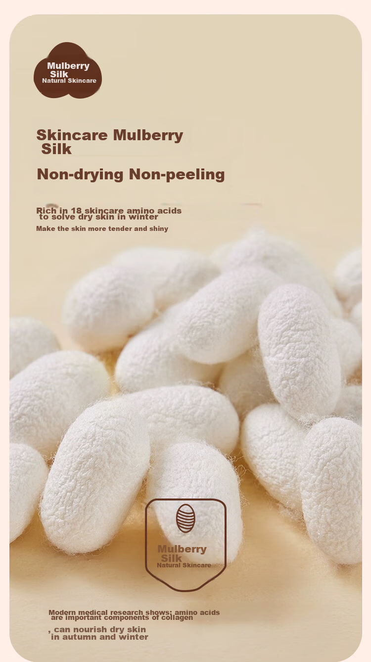 Hengyuanxiang Wool And Silk Thermal Underwear, Fleece-Lined, Extra Thick, Mid-Collar Autumn Top And Bottom Set 8