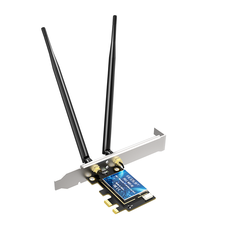 EDUP WIFI6 Wireless Network Card, AX210 Gigabit Dual-Band 5G, Wireless Network Wifi Receiver for Desktop Computer, 5374M+ Bluetooth 5.3 Two-In EP-9651