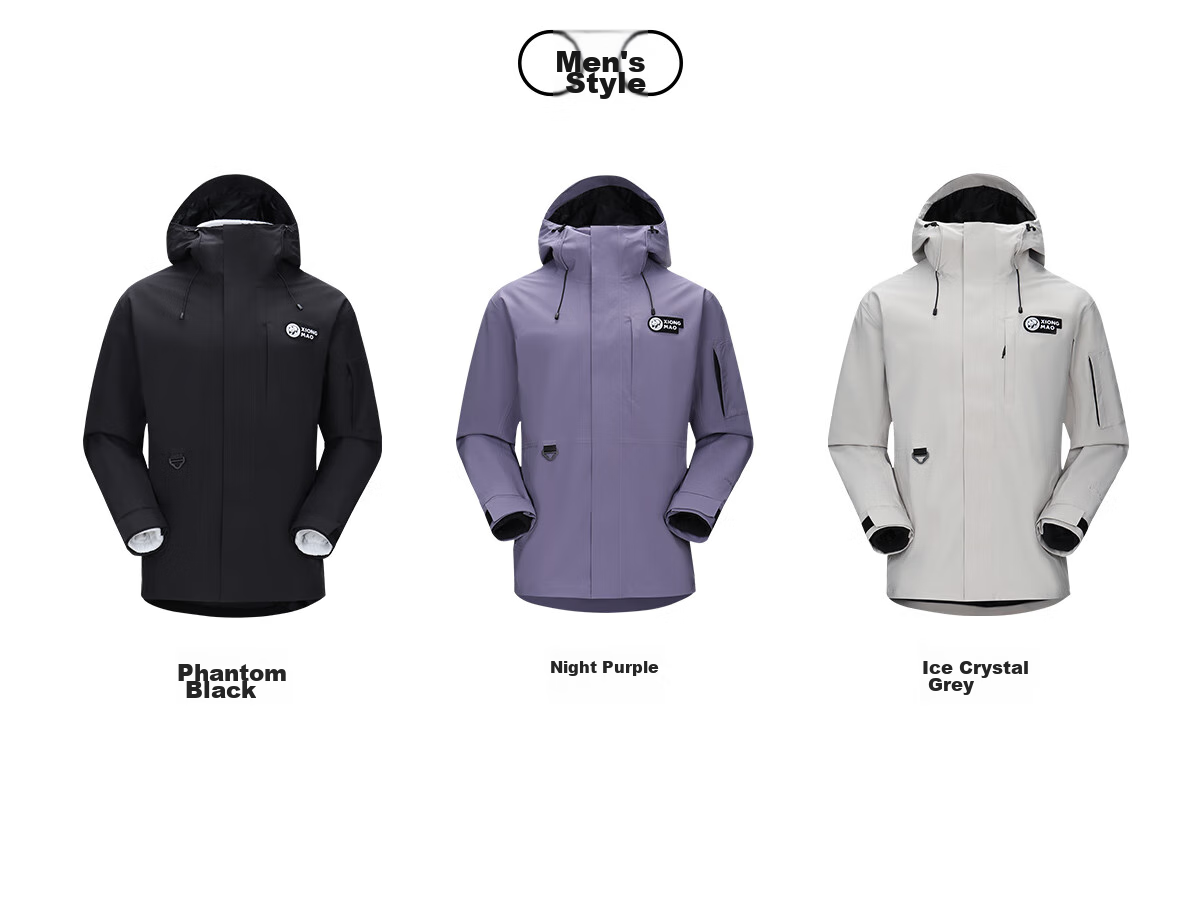 CAMEL Outdoor Waterproof, Windproof, And Breathable Jacket for Men And Women, Three-In Fleece-Lined Warm Mountaineering Coat 27