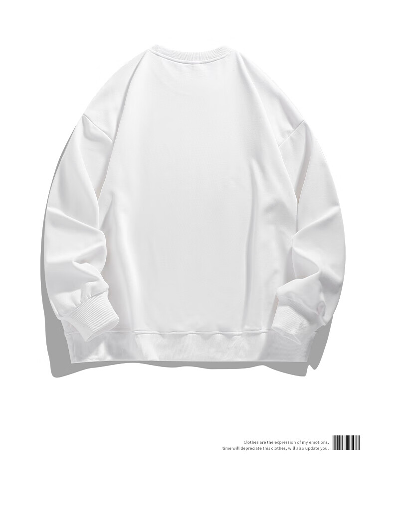 Foss Phil American-Style Deconstructed Sweatshirt for Men, Spring And Autumn Casual Regular Shoulder Loose Versatile Long-Sleeve T-Shirt HT25686 6