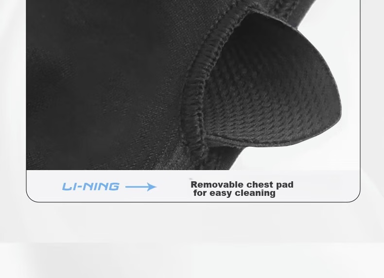 Li-Ning Sports Bra for Women, Yoga Fitness Bra with Medium Support, Quick-Drying Breathable Vest for Running, Pink, XL 21