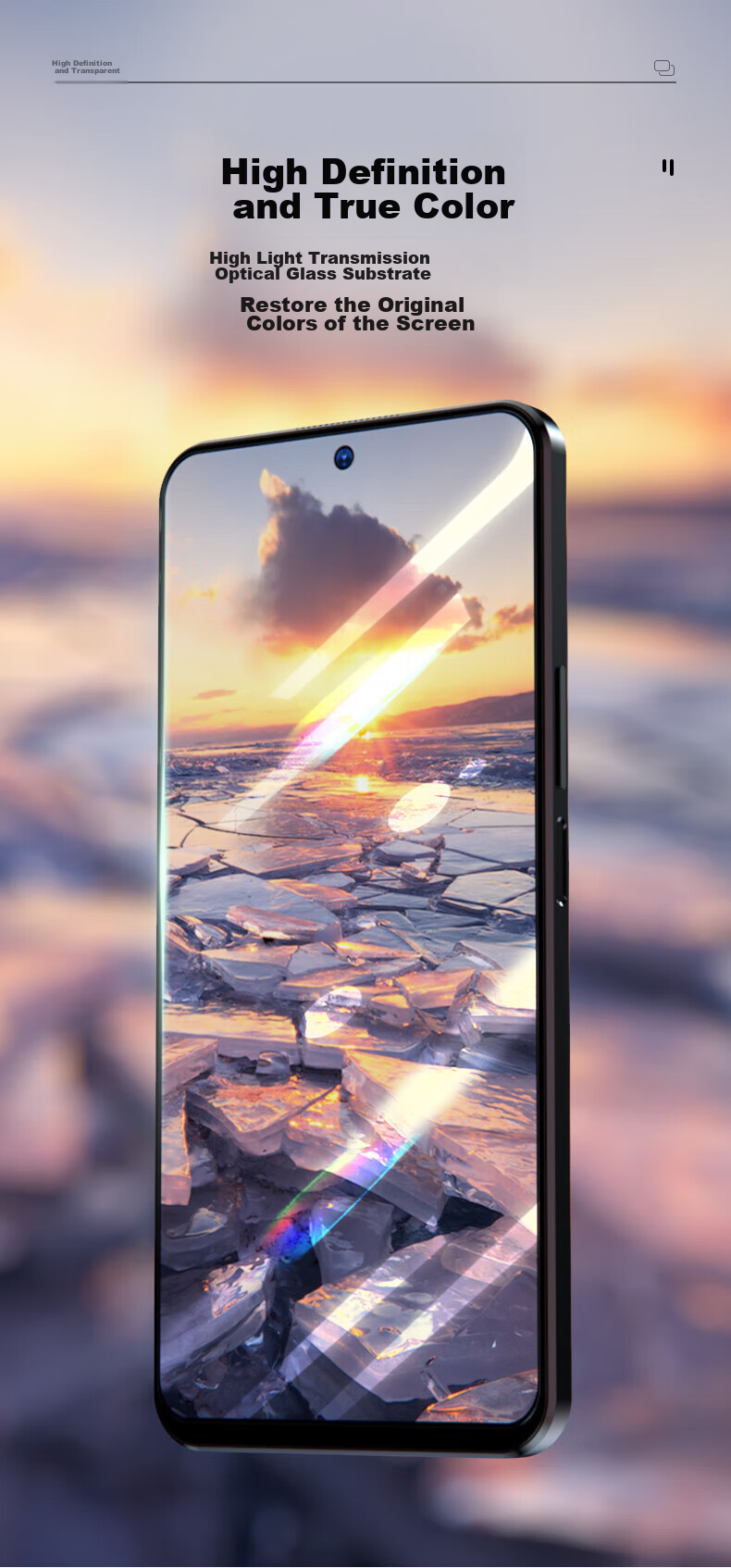 LLUNC [2-Pack] Tempered Glass Screen Protector for Redmi K60/60Pro/K60E, Full Coverage HD Ultra-Thin Glass Anti-Drop Anti-Fingerprint Protective Phone Film 7