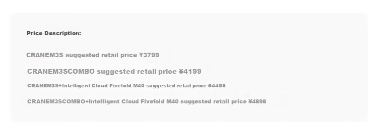Zhiyun CRANE M3S Cloud Crane Gimbal Stabilizer, Handheld Camera Stabilizer for DSLR And Mirrorless Cameras, Lightweight Commercial Photography Stabilizer, Standard Versio 14