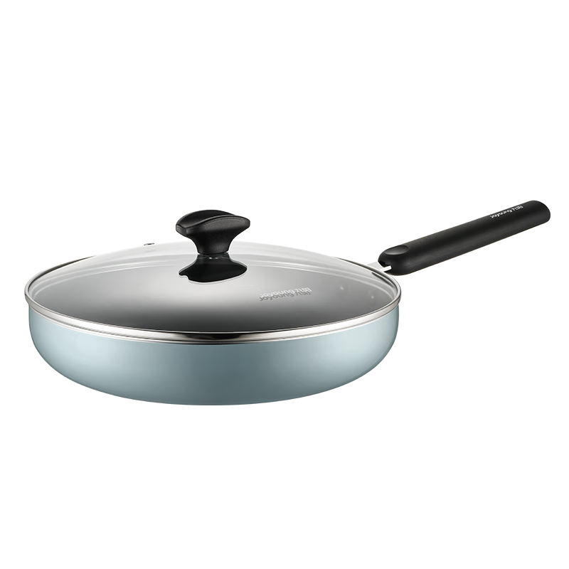 Joyoung Non-Stick Frying Pan Deep Skillet for Pancakes, Eggs, And Steak, Gas And Open Flame Compatible, Mofeng Blue 28cm
