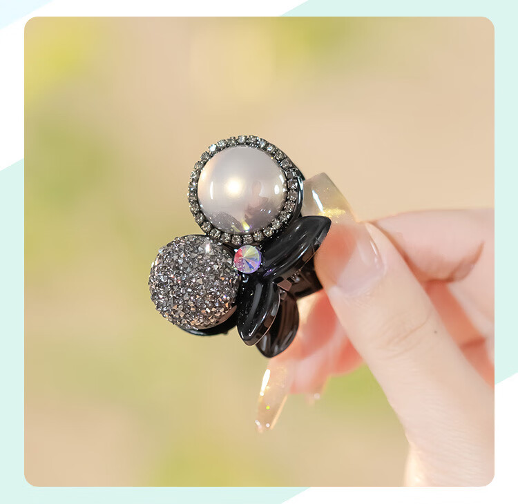 CHIMERA Light Luxury Princess Hair Claw Clip, Bangs Clip, Side Clip, Hairpin, Hair Accessory, Women's Mid-Autumn Festival Gift 7