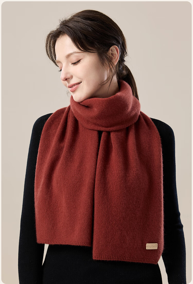JIUMU 100% Cashmere Scarf for Women, Autumn And Winter Warm Neck Warmer, Gift for Women And Mothers, National Day And Birthday Present, Gift Box Set 26