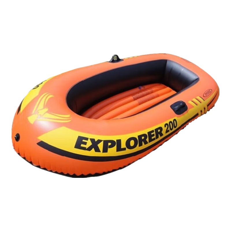INTEX Explorer Three-Person Inflatable Boat, Fishing Boat, Rubber Dinghy, Kayak, Children's Toy Gift 58332N