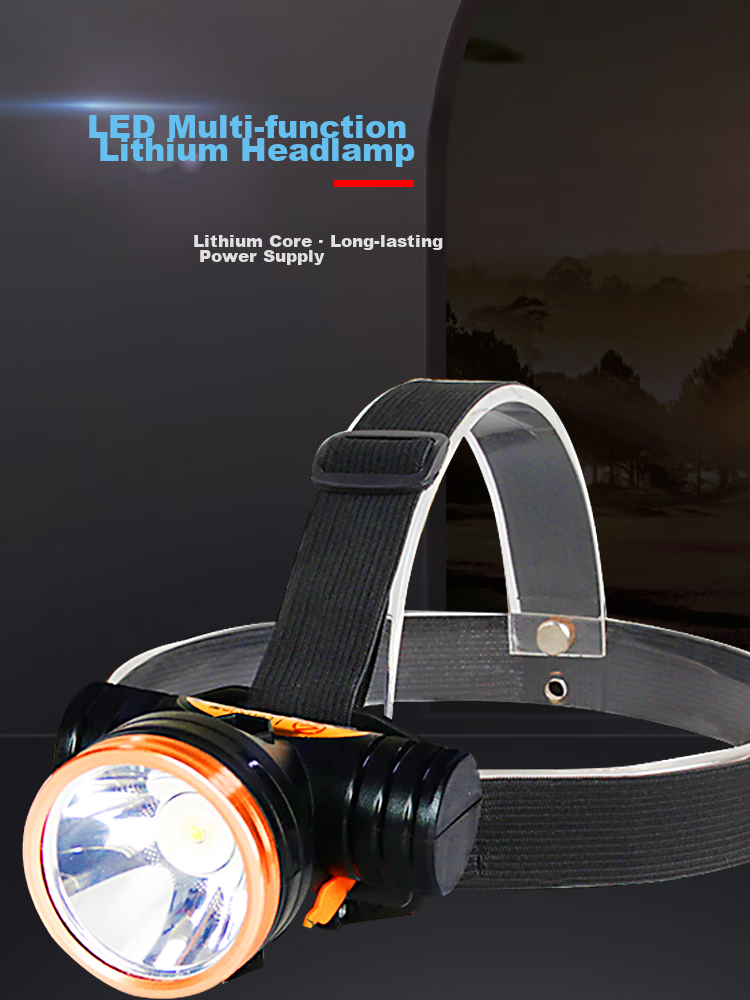 LiangZhiyou LED-5211 Lithium Battery Mini Rechargeable Headlamp, High-Intensity Long-Range Head-Mounted Mining Lamp Fishing Light 1