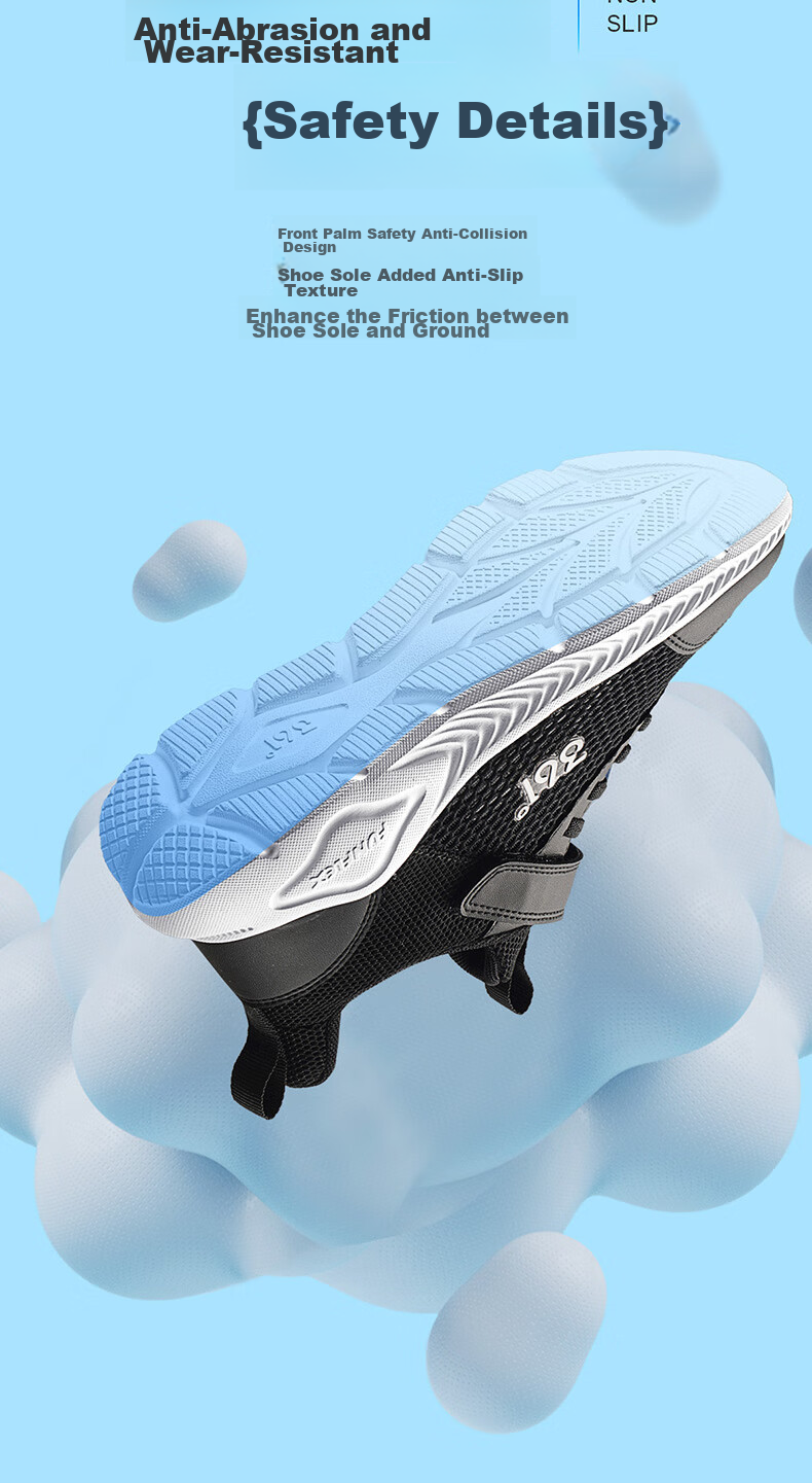 361° Children's Shoes, Kids' Running Shoes Summer Boys And Girls Breathable Lightweight School Shoes Light Cushioning Running Shoes, Blue Size 37 6
