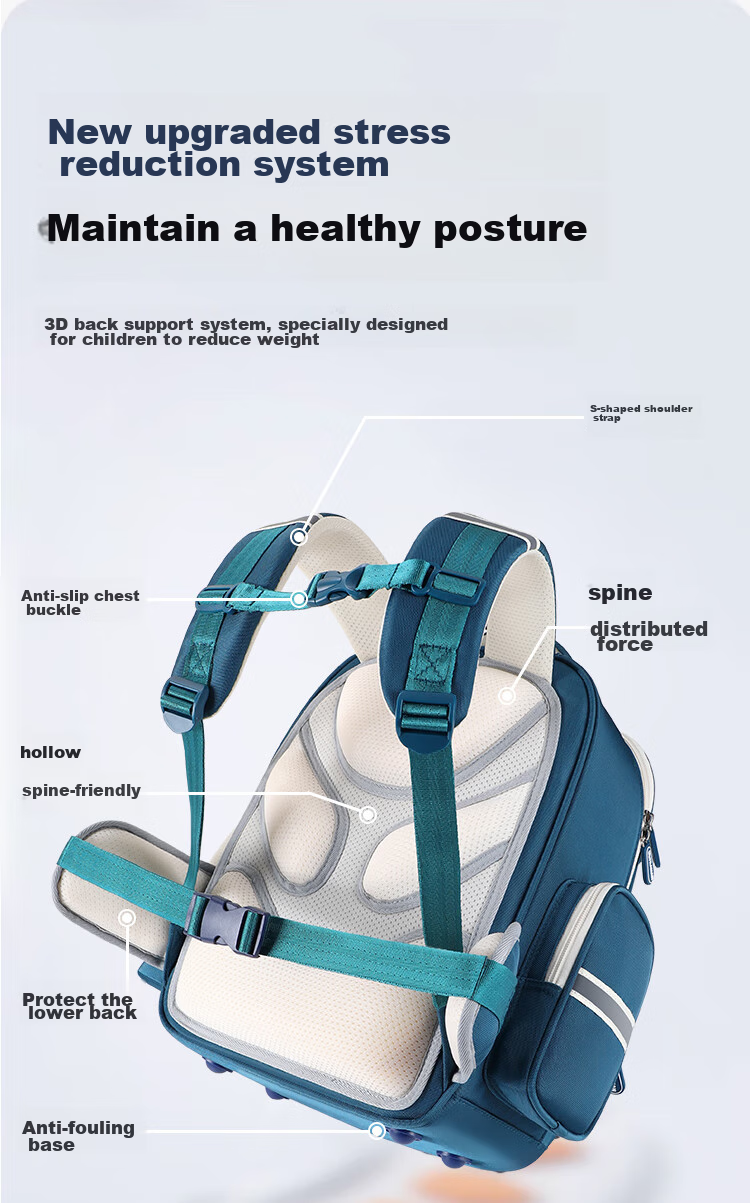 Disney Backpack for Primary School Boys Grades 1-4, Lightweight Spine-Protecting Shoulder Bag for Children And Girls, Red 3