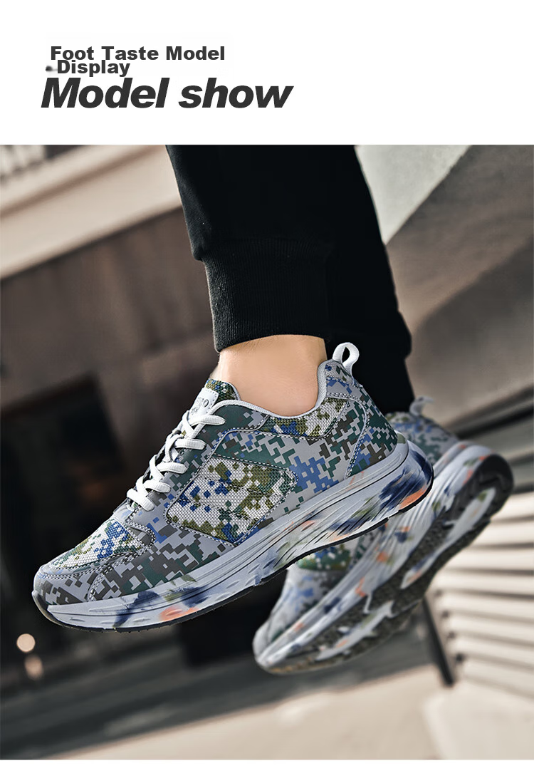 CARTELO Men's Shoes, Camouflage Rubber Shoes, Autumn And Winter Casual Sports Training Military Training Outdoor Running Hiking Mountaineering Tourism Soft-Soled 12