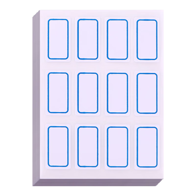 M&G Blue Frame Self-Adhesive Label Stickers Memo Notes 18*32mm/120pcs Price Tags YT-15 Single Pack