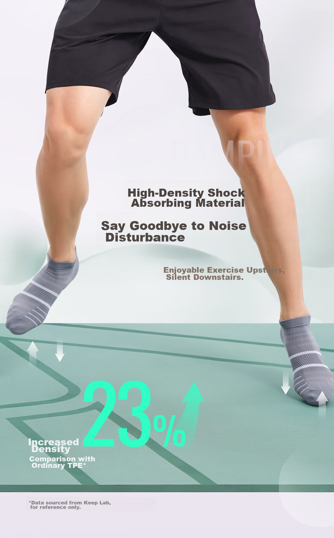 Keep Extra Large TPE Yoga Mat, Thickened, Widened And Lengthened, 200*140cm, Non-Slip, Shock-Absorbing, Pilates, Home Use, Dance Mat 5