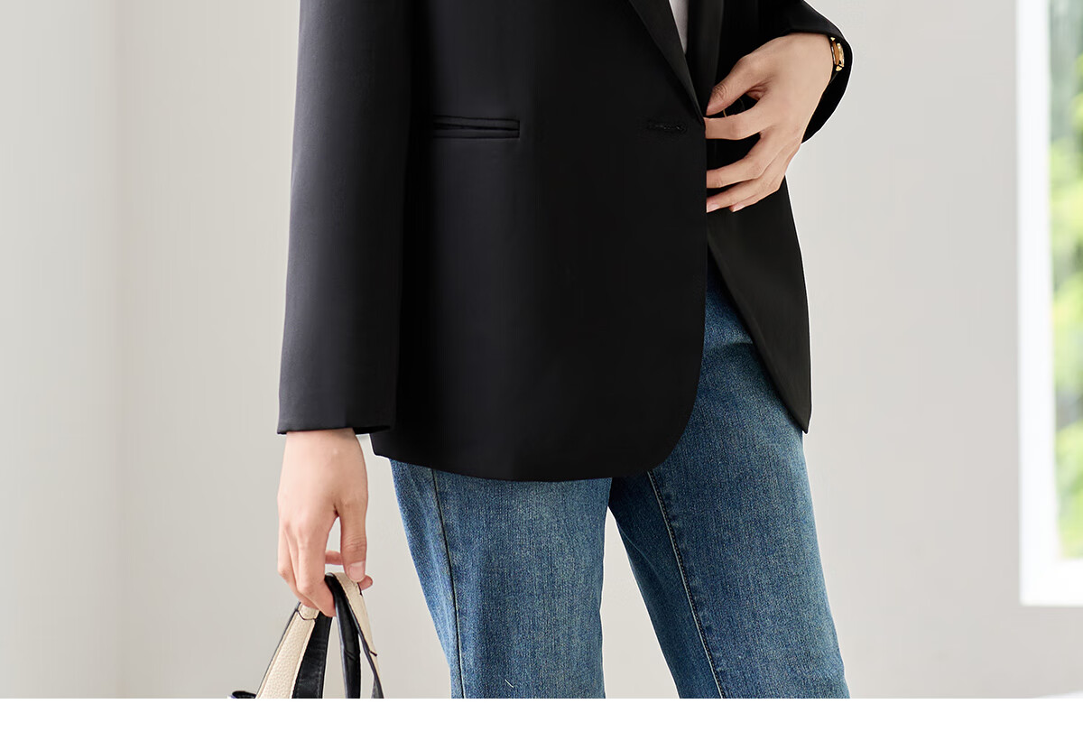 Chushen Spring And Autumn Women's Blazer with Single Button, Elegant And Versatile Office Wear Jacket S143U6006 11
