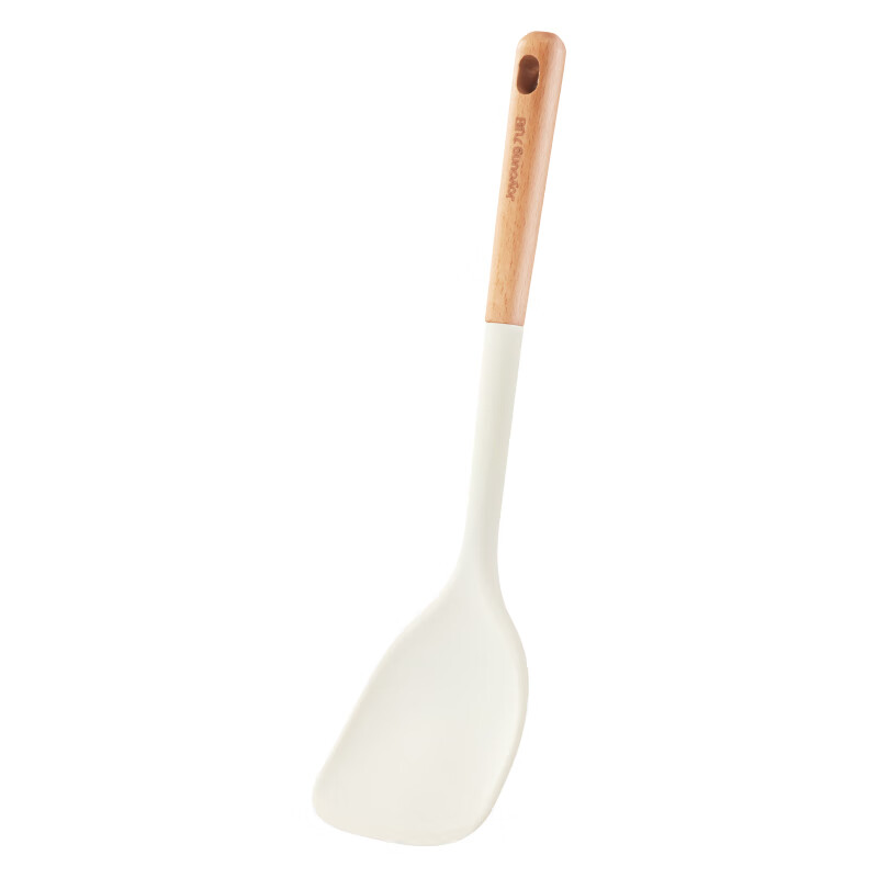Joyoung Silicone Spatula, Frying Pan Turner, Egg Flipper, Pancake Turner, Steak Flipper, Non-Stick Pan Spatula, Frying Pan Specialized Spatula, White 1
