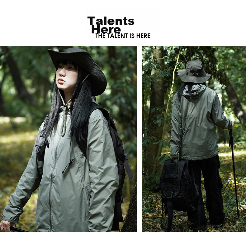 CAMEL Xiaoguangxin Sun Protection Jacket for Men, Outdoor Sun-Blocking Hooded Cool Fashion Casual Sun Protection Coat A012252006A 3