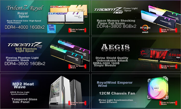 G.SKILL Sniper DDR3 2400MHz 8GB (8G×1) Desktop Memory 6