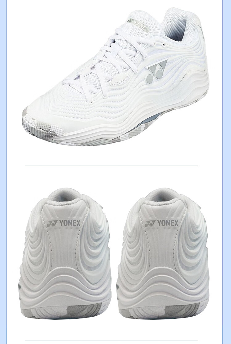 YONEX Tennis Shoes Professional Competition Non-Slip Shock Absorption Power Cushion Fashion Men SHTE5MACEX White Brown Size 42 4