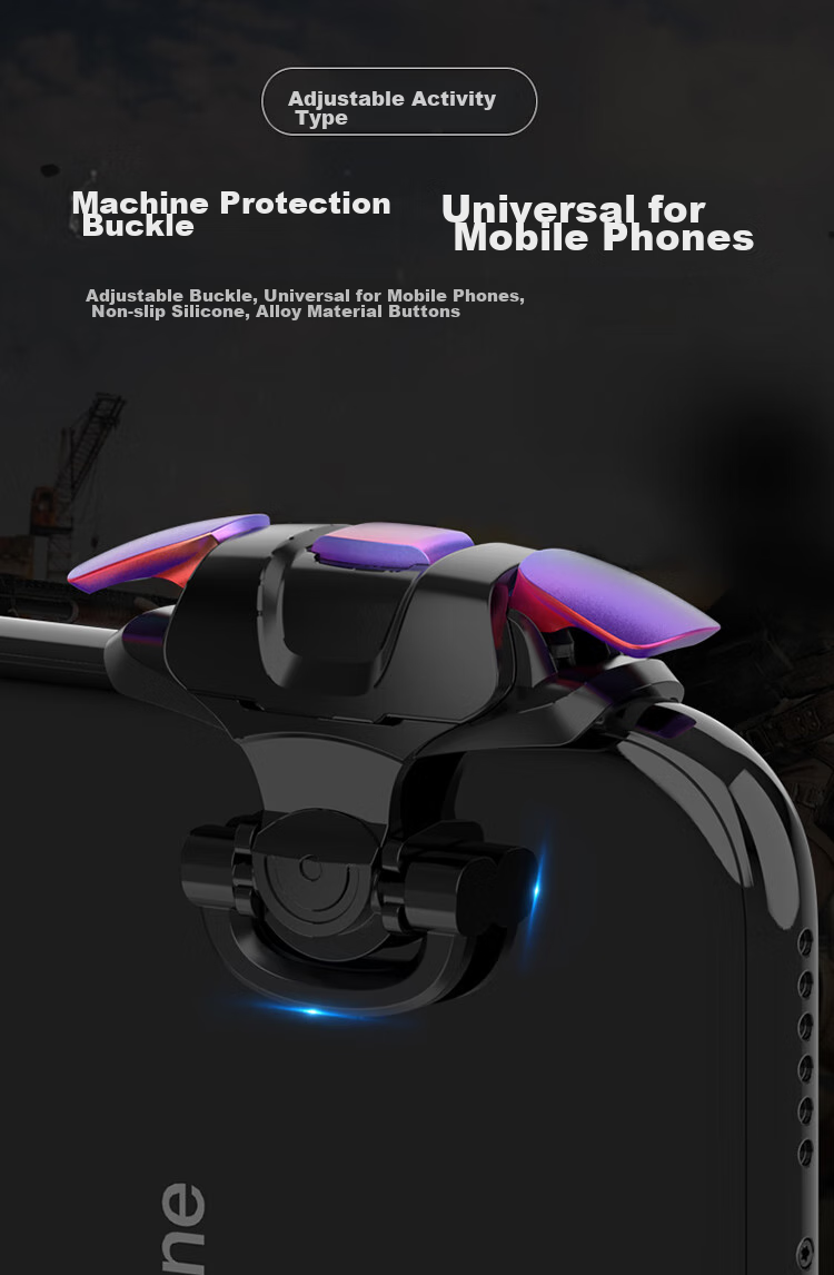 Stiger [Over 400,000 Sold] PUBG Mobile Gaming Peripheral, Delta Handheld Controller, Valorant Shoulder Keyboard, Auto Four-Finger Assist Button, Mouse-Like Grip, Compatible with Peace Elite 11