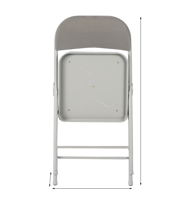 XINGKAI Folding Chair, Office Chair, Conference Chair, Computer Chair with Backrest, Study Chair XK1022 Gray Mesh 17