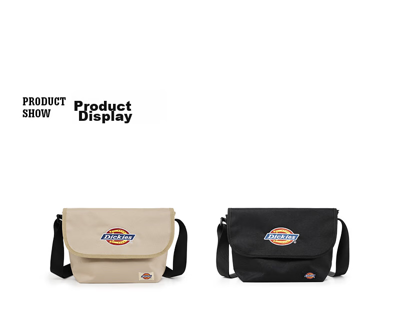 Dickies Crossbody Bag for Men And Women, DK Commuter Messenger Bag, Large Capacity Casual Shoulder Bag, Multifunctional Canvas Bag for Students' Classes 18