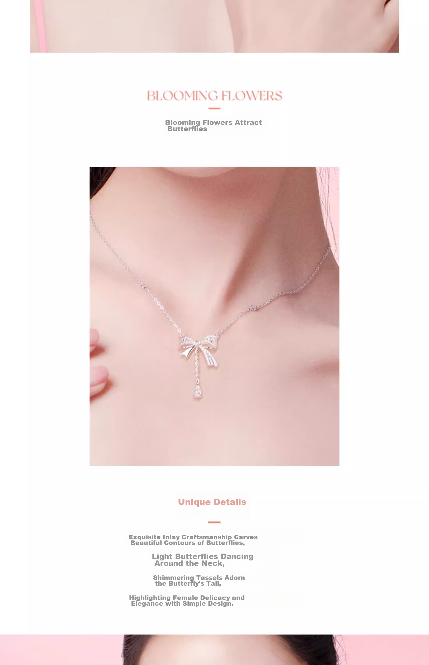 Fanci Elegant Bow Necklace for Women with Tassels, Choker Chain, Luxurious Feel, Birthday Gift for Girls 10