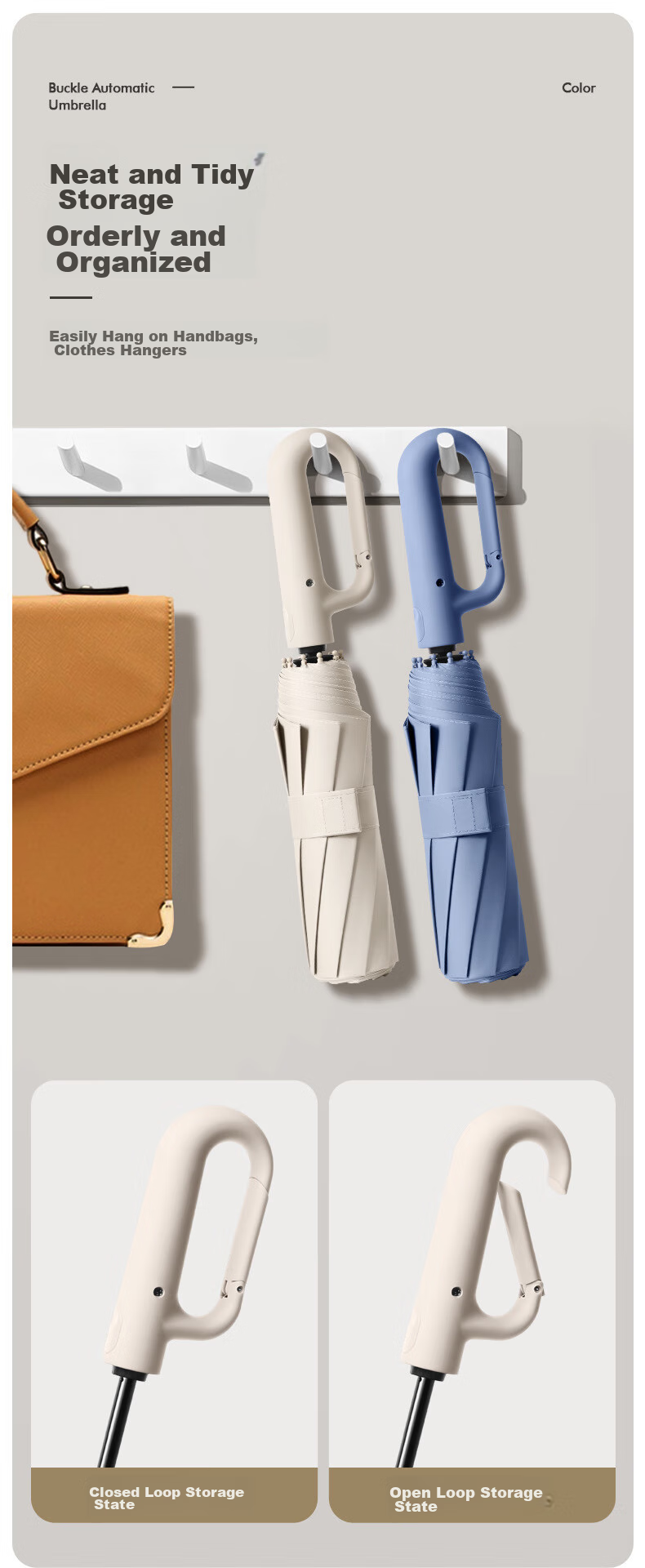 Huashi Car Reverse Umbrella, Large Size, for Men And Women, High-End, Suitable for Both Sun And Rain, Fully Automatic, Self-Closing, Anti-Rebound Folding Umbrella 10