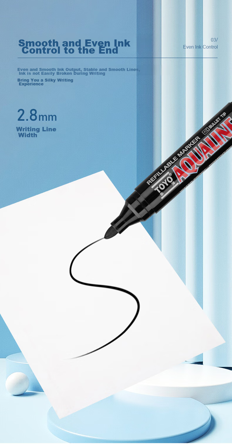 Dongyang MK138, Oil-Based Marker Pen, Tire Pen, Sign-In Pen, Multiple Colors Available, Refillable with 12 Pens/box/red 4