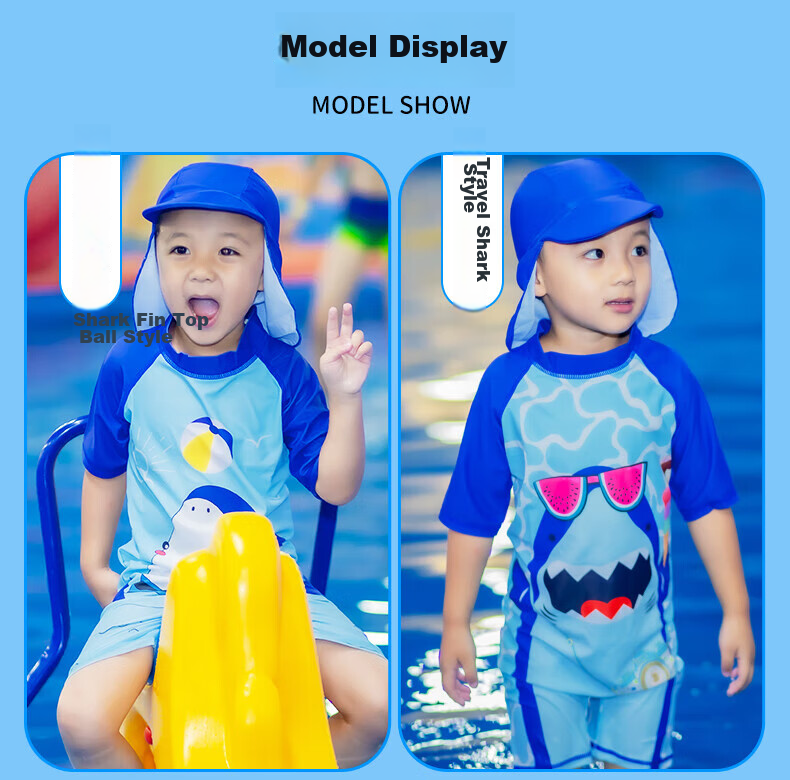 Yuke Children's One-Piece Swimsuit for Boys, Cute Swimwear for Toddlers And Young Boys, Baby Boy Swimming Costume 9