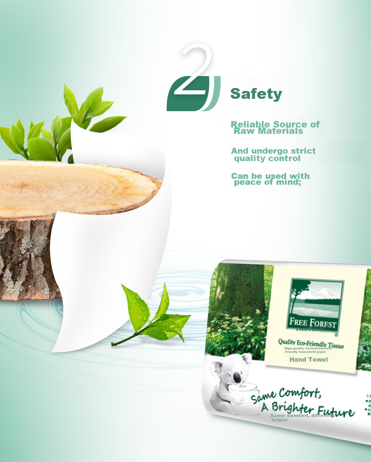 Hygienix Toilet Paper, Forest Protection, 200 Sheets * 20 Packs, Eco-Friendly Natural Color Commercial Hand Towels for Hotels And Restaurants Washrooms 4