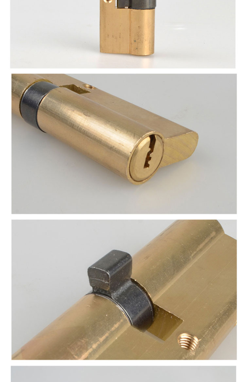 防盗门ab锁芯通用型号 32.5 57.