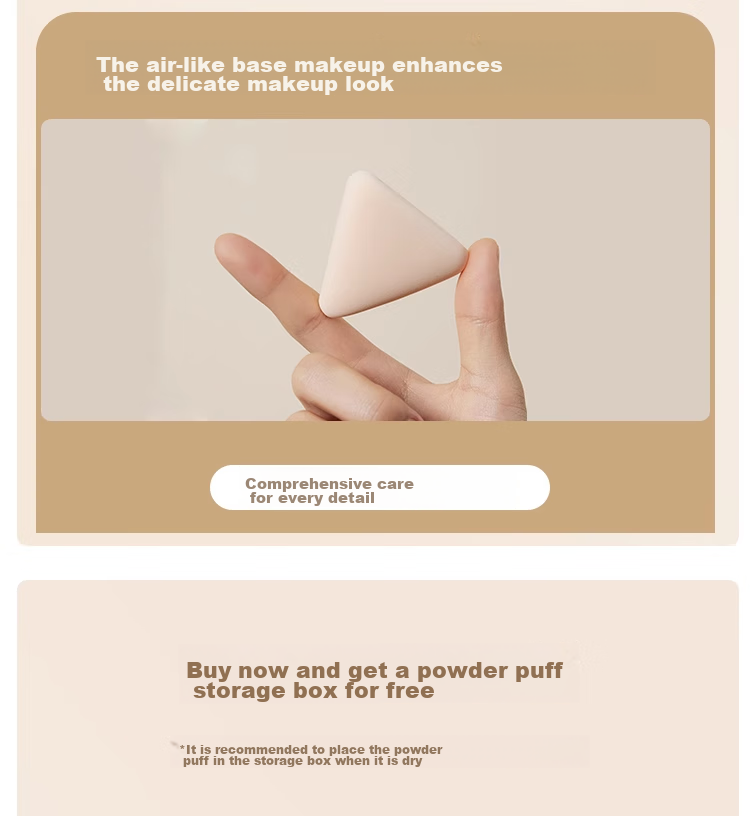 Maojiji Momo's Workshop Cotton Candy Cheese Air Powder Puff, White Water Drop Makeup, Smooth And Even, for Women's Day 7